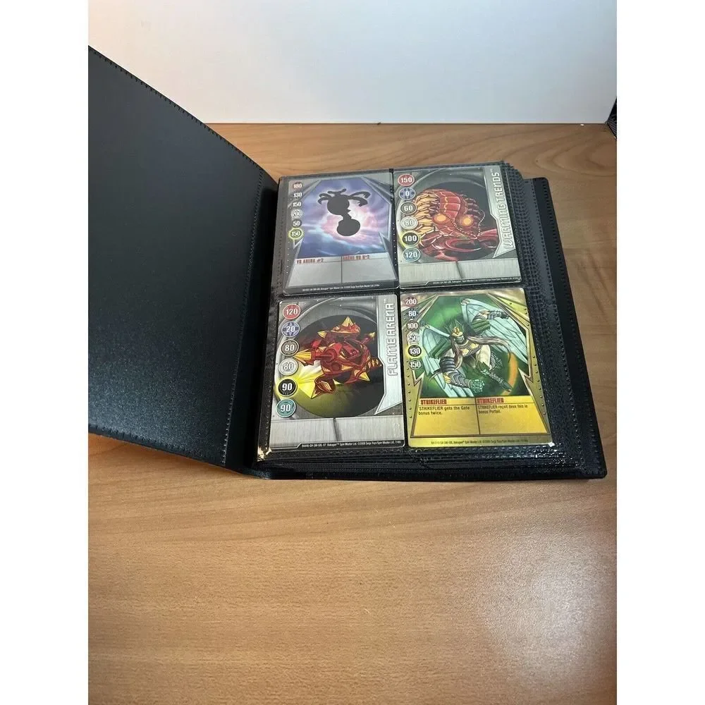 Collection Of Bakughan Trading Cards In Album